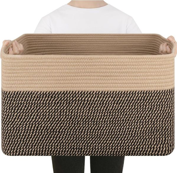 Agger Aufbewahrungskorb Wäschekorb, Korb Aufbewahrung, Faltbarer Wäschekorb, Aufbewahrungskorb, für Baby Spielzeug, Square Laundry Baskets, Korb Aufbewahrung