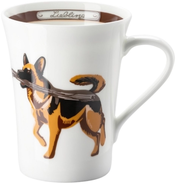 Hutschenreuther Becher My Mug Hunde - Dt. Schäferhund Becher mit H. 0,4 l, Bone China, Tassen