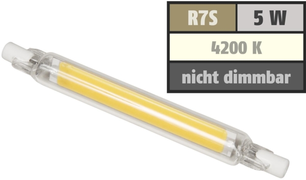 LED-Strahler McShine ''LS-718'' R7s, 4W, 450lm, 78mm, 360°, neutralweiß