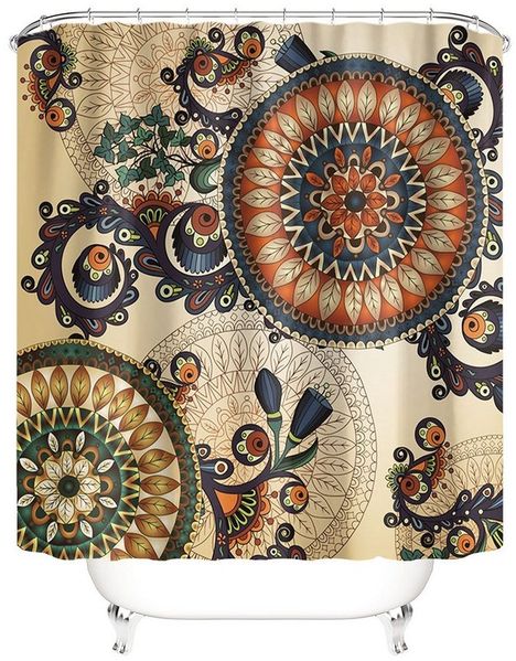 M&W DAS DESIGN Duschvorhang 180x200 Anti schimmel Waschbar bad vorhang Shower curtains