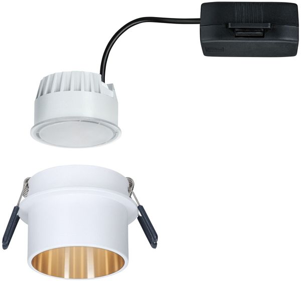 Paulmann No. 93380 LED Einbauleuchte Gil 6W IP44 2700K Weiß Gold 3-Stufen dimmbar Bild 8
