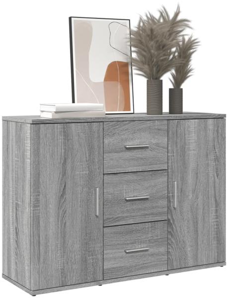 vidaXL Sideboard Grau Sonoma 90,5x29,5x65 cm Holzwerkstoff 849879