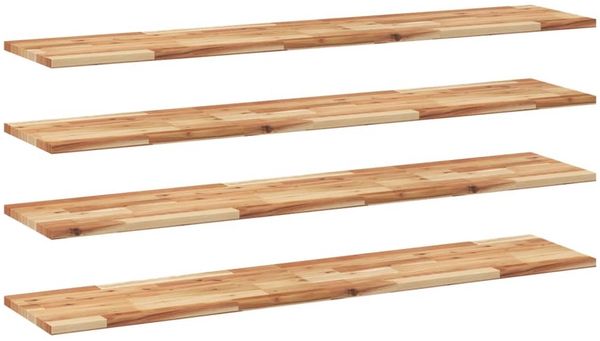 vidaXL Schweberegale 4 Stk. 160x30x2 cm Massivholz Akazie Ölbehandelt 3279550