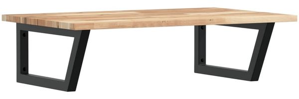 vidaXL Waschbeckenregal Wandmontage Stahl und Akazienholz 3302779