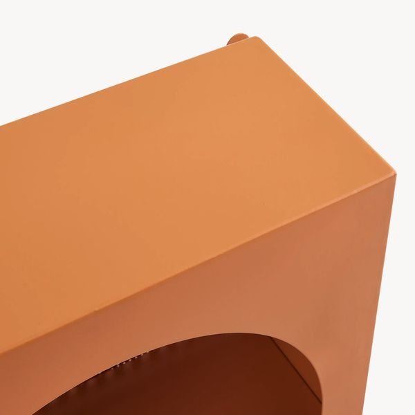 Wandregal Jäller Metall 40x30x13 cm Orange [en. casa] Bild 5