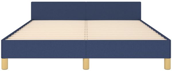 vidaXL Bettgestell ohne Matratze Blau 140x190 cm Stoff 3124974 Bild 6