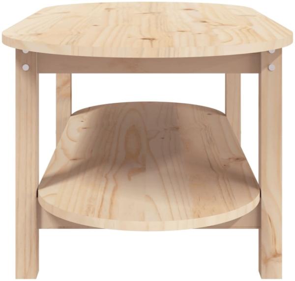 vidaXL Couchtisch 110x55x45 cm Massivholz Kiefer 822287 Bild 3