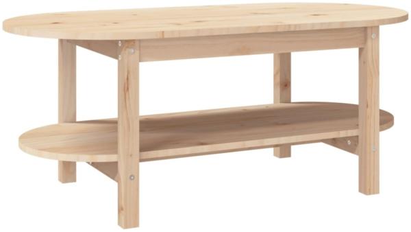 vidaXL Couchtisch 110x55x45 cm Massivholz Kiefer 822287 Bild 8
