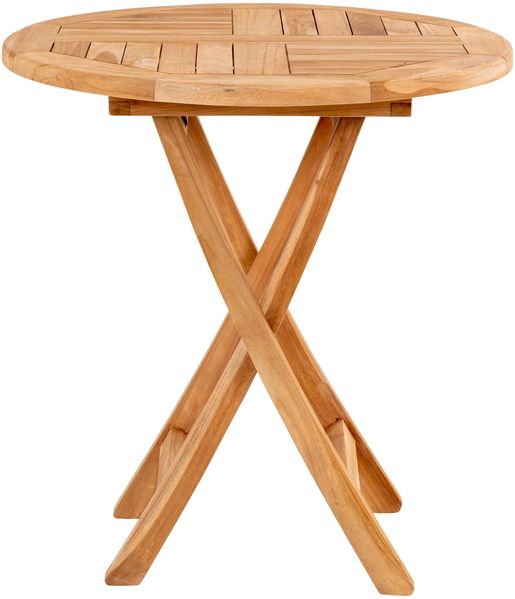 House Nordic Beistelltisch aus Teakholz, natur, ø70x75 cm