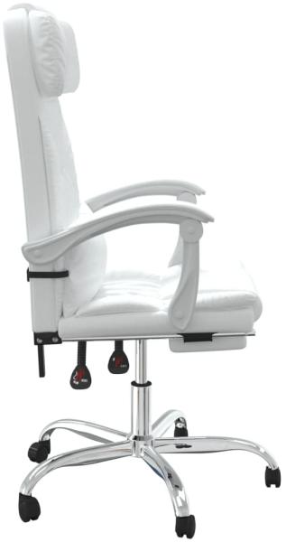 vidaXL Bürostuhl mit Massagefunktion Weiß Kunstleder 349748 Bild 3