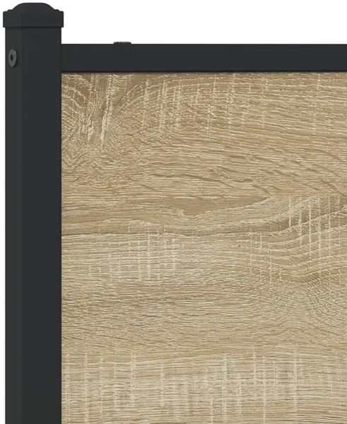 vidaXL Metallbett ohne Matratze Sonoma-Eiche 80x200 cm 4007859 Bild 9