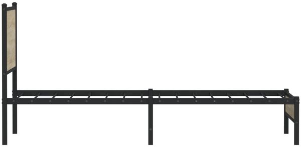 vidaXL Metallbett ohne Matratze Sonoma-Eiche 80x200 cm 4007859 Bild 6