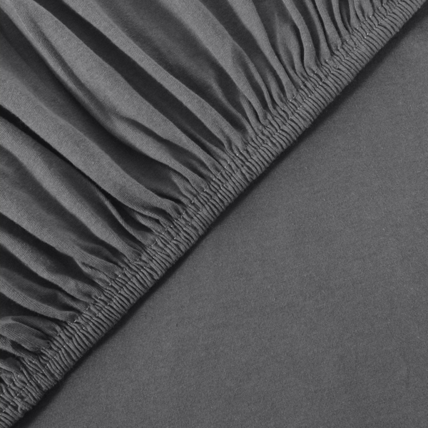 leevitex® Boxspringbett & Wasserbett Spannbettlaken | 100% Baumwolle | Markenqualität | Ökotex | 200x220 cm + 40 Steg - Anthrazit