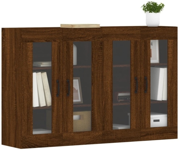 vidaXL Wandschränke 2 Stk. Braun Eichen-Optik Holzwerkstoff 3197912 Bild 5