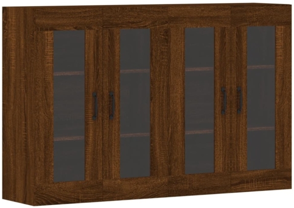 vidaXL Wandschränke 2 Stk. Braun Eichen-Optik Holzwerkstoff 3197912 Bild 7