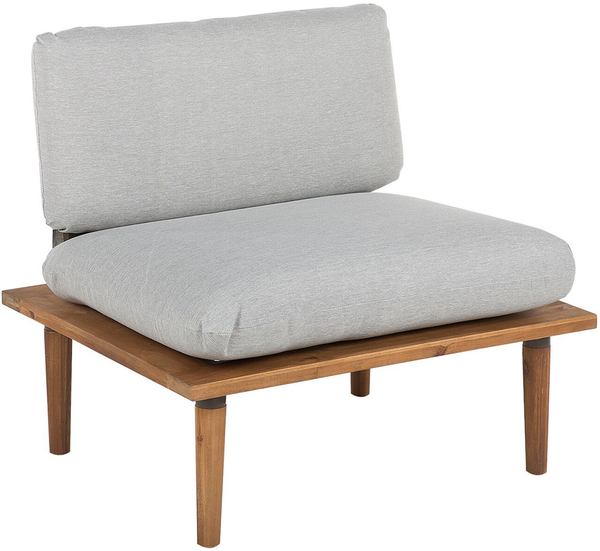 Lounge Set mit Tisch FRASCATI Zertifiziertes Akazienholz Hellgrau Bild 5