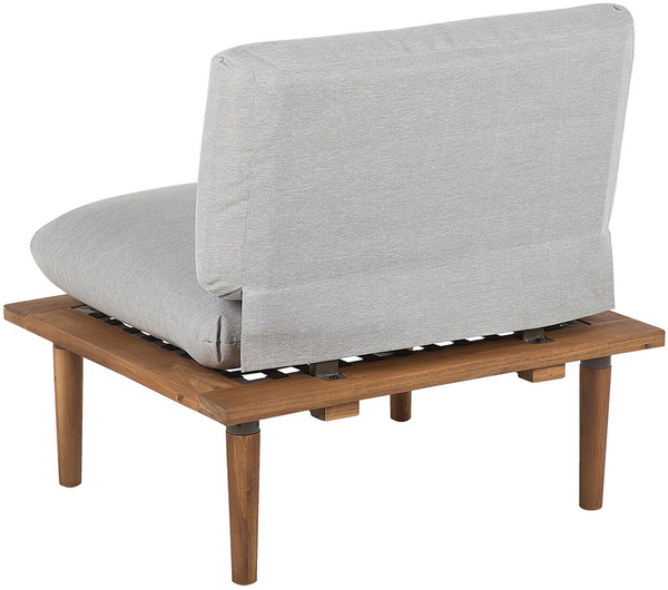 Lounge Set mit Tisch FRASCATI Zertifiziertes Akazienholz Hellgrau Bild 7