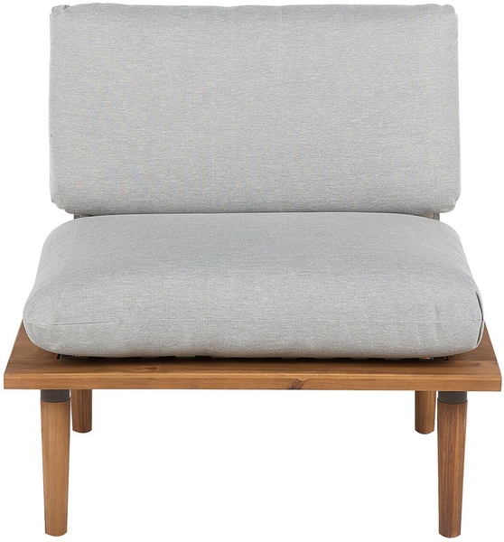 Lounge Set mit Tisch FRASCATI Zertifiziertes Akazienholz Hellgrau Bild 4