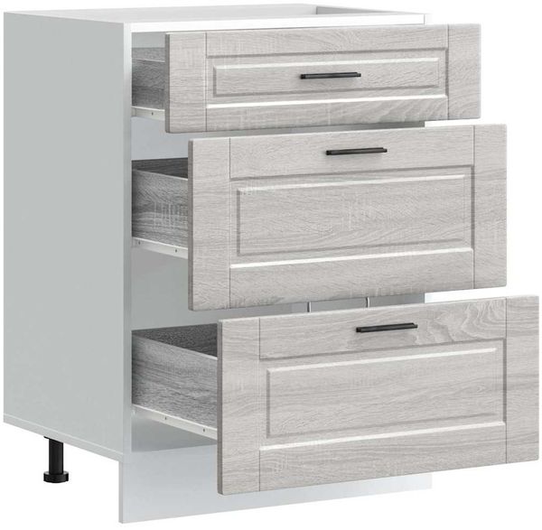 vidaXL Küchenunterschrank Porto Grau Sonoma Holzwerkstoff 854265 Bild 5