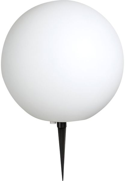 LED Kugelleuchte, Erdspieß, weiß, 40 cm