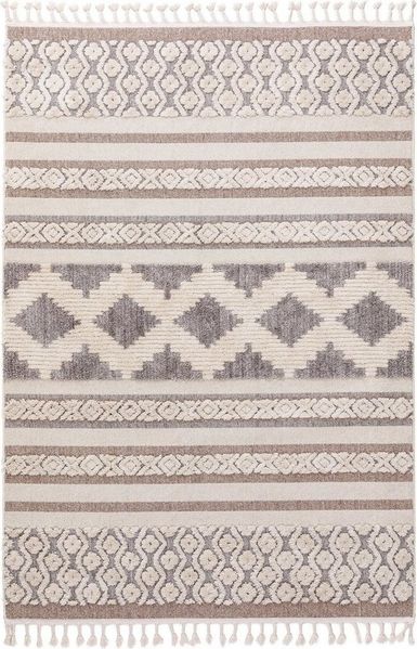 benuta Teppich Oyo, rechteckig, Höhe: 11 mm, Teppich Wohnzimmer, Esszimmer, Schlafzimmer, Flur, Boho, Weich