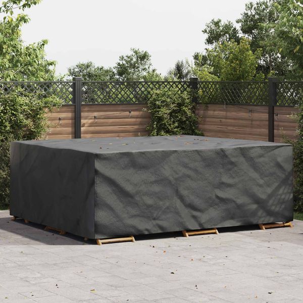 vidaXL Möbelbezug Uni Schwarz 300 x 250 x 100 cm 210D 4105855