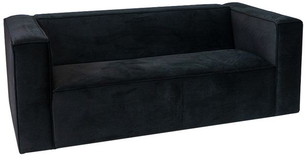 Bronx71 Samt Sofa Memphis 2,5-Sitzer schwarz Bild 8