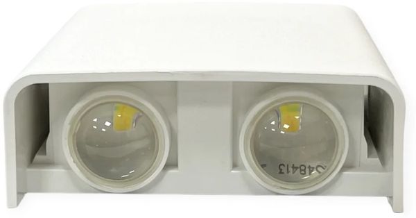 4w LED Wandleuchte Fassadenleuchte Außenbereich in Weiß Eckig |CCT|360 Lumen