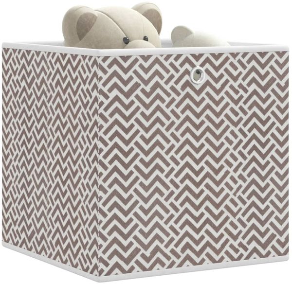vidaXL Faltboxen 4 Stk. Braun 32x32x32 cm Vlies 4018985