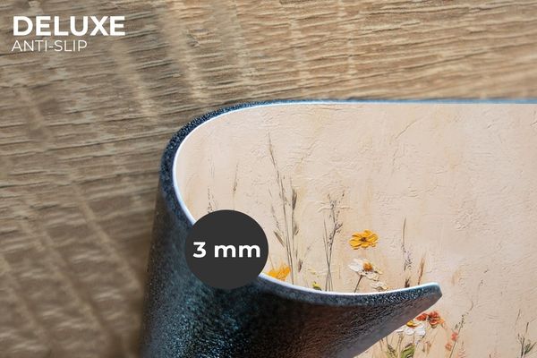 MuchoWow Platzset Wildblumen - Pinselstriche - Ruhig, (6-St), Platzsets, Tischset, Abwaschbar, Tischsets, Platzdeckchen