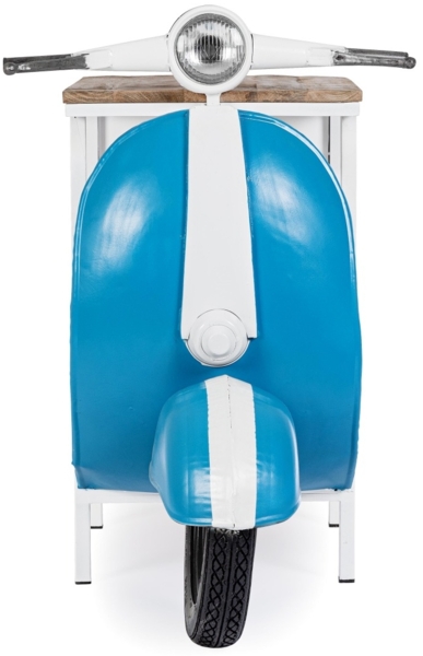 Regal Vespa aus Metall, Blau Bild 3