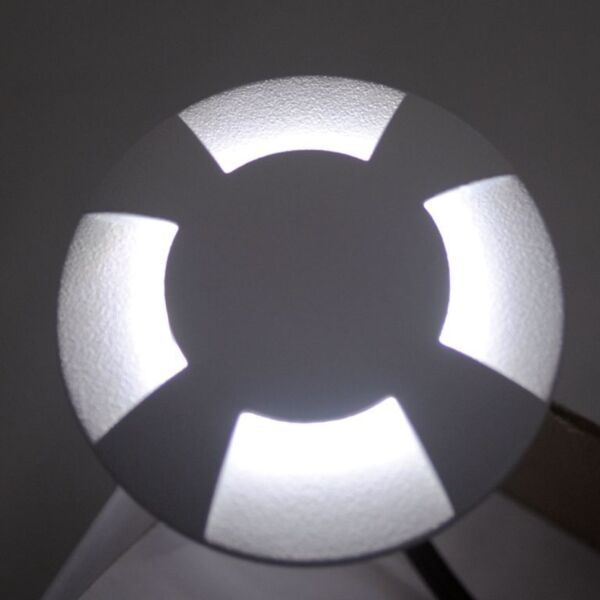 Synergy 21 LED Bodeneinbaustrahler ARGOS rund Segment-4 IP67 ww - braun