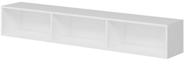 Calicosy 'RIGEL' Schwebender TV-Schrank mit 3 weißen Türen, Länge 180 cm - Weiß