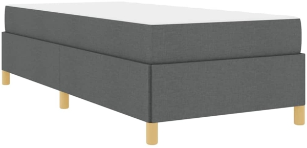 vidaXL Bettrahmen mit Matratze Dunkelgrau 80 x 200 cm Stoff 3398893