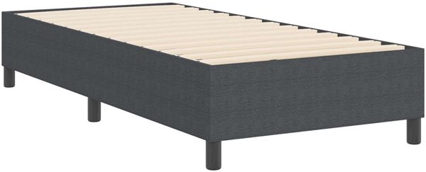vidaXL Plattformbettgestell Dunkelgrau 90 x 200 cm Cordstoff 3337388 Bild 7