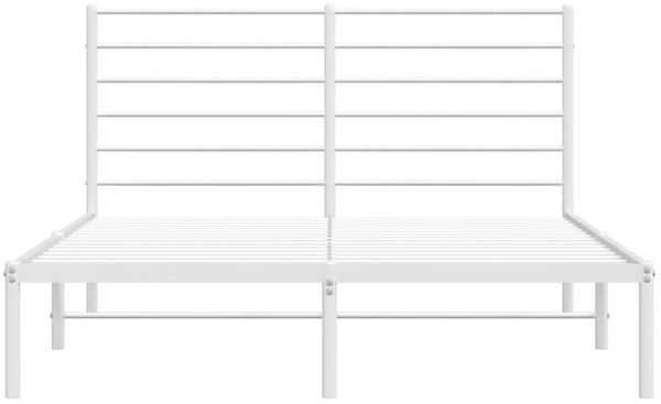 vidaXL Bettgestell mit Kopfteil Metall Weiß 150x200 cm 352370 Bild 6