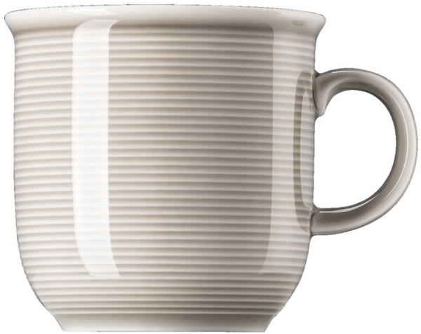 Thomas Trend Colour Becher mit Henkel groß, Henkeltasse, Porzellan, Moon Grey, 360 ml, 11400-401919-15571