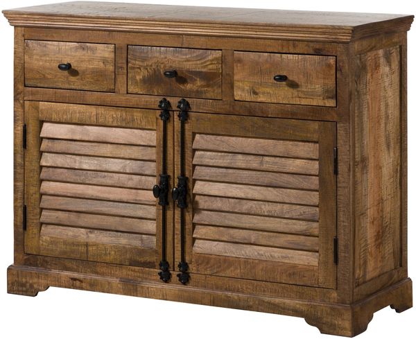 Sideboard Mango 120x45x90 dunkelbraun geölt RODEZ #120