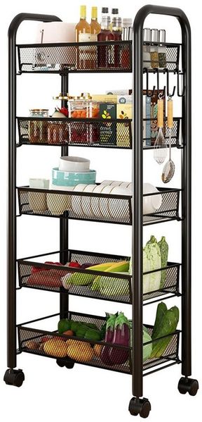 GarveeMore Standregal 1 Metall Küche Rack Haushalt Bodenstehende Multi-Layer