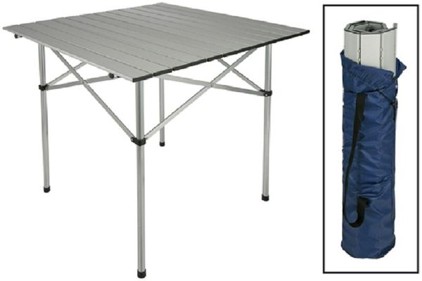 HI 60291 Campingtisch aus Aluminium 70x70x70cm