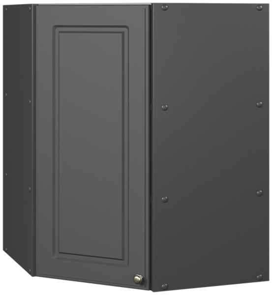 Eckhängeschrank Fame-Line Anthrazit-Gold Landhaus 57 cm Vicco