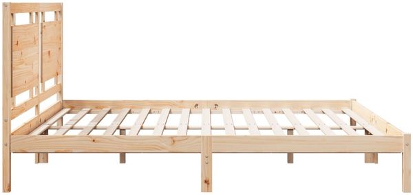 vidaXL Massivholzbett Extra Lang ohne Matratze 180x210 cm 3309191 Bild 5
