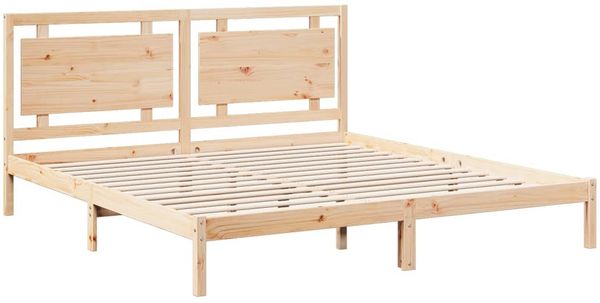 vidaXL Massivholzbett Extra Lang ohne Matratze 180x210 cm 3309191 Bild 3