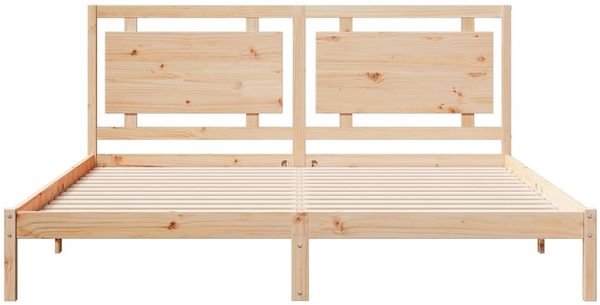 vidaXL Massivholzbett Extra Lang ohne Matratze 180x210 cm 3309191 Bild 4