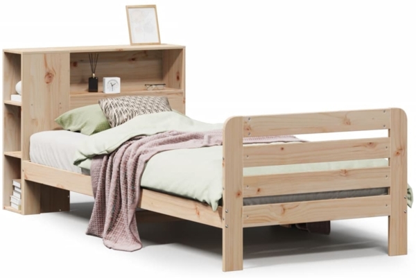 vidaXL Massivholzbett ohne Matratze 90x200 Kiefernholz 3309902