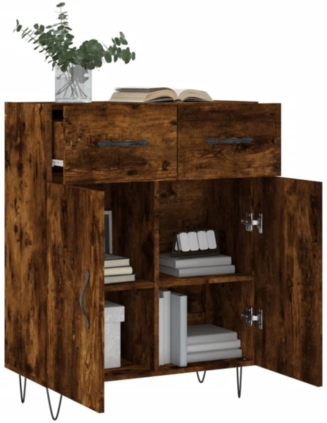 vidaXL Sideboard Räuchereiche 69,5x34x90 cm Holzwerkstoff 827977 Bild 3