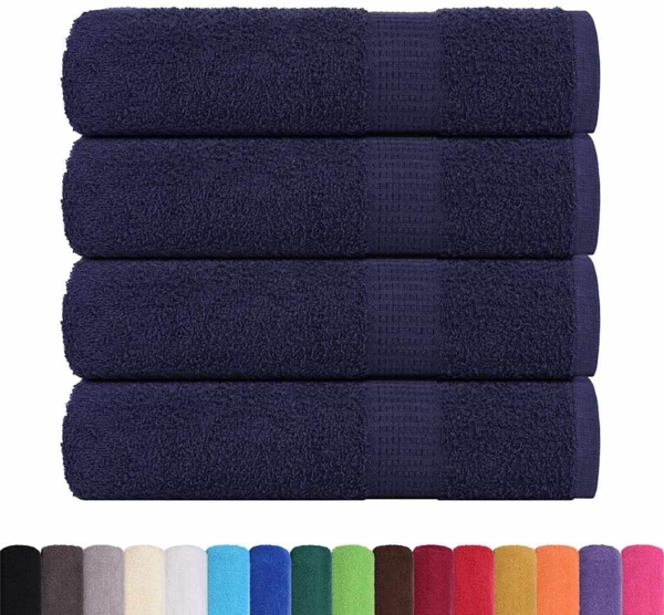vidaXL Handtücher FROGN 4 Stk. Marineblau 50x100 cm 360 g/m² 136783
