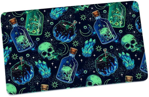 Geda Labels GmbH Frühstücksbrett Skull Witchcraft, Melamin, (1-St), Schwarz, 23,5x14,5x0,3, spülmaschinengeeignet