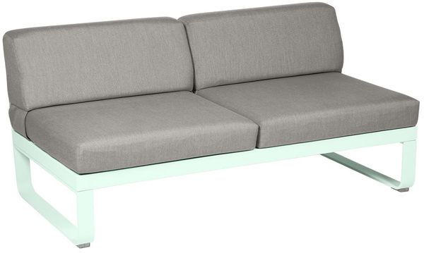 Bellevie Lounge 2-Sitzer Modul A7 Gletscherminze B8 Taupegrau Mitte