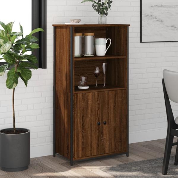 vidaXL Highboard Braun Eichen-Optik 62x36x121,5 cm Holzwerkstoff 834214